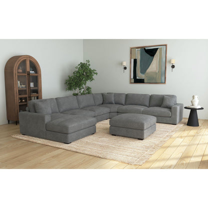 Arizona - Modular RHF Armchair With 1 Pillow 20" - Steno Charcoal