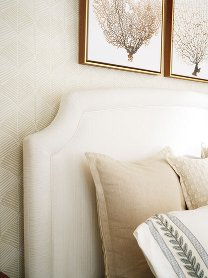 Laguna - Avalon Upholstered Headboard 5/0 Queen - White