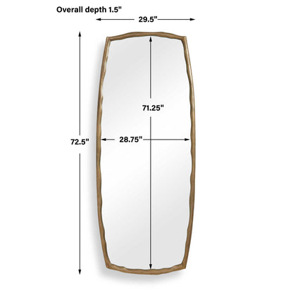 Adair - Tall Mirror - Antique Brass / Gold