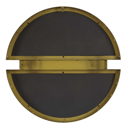 Hanover - Divided Round Mirror - Bronze / Brown