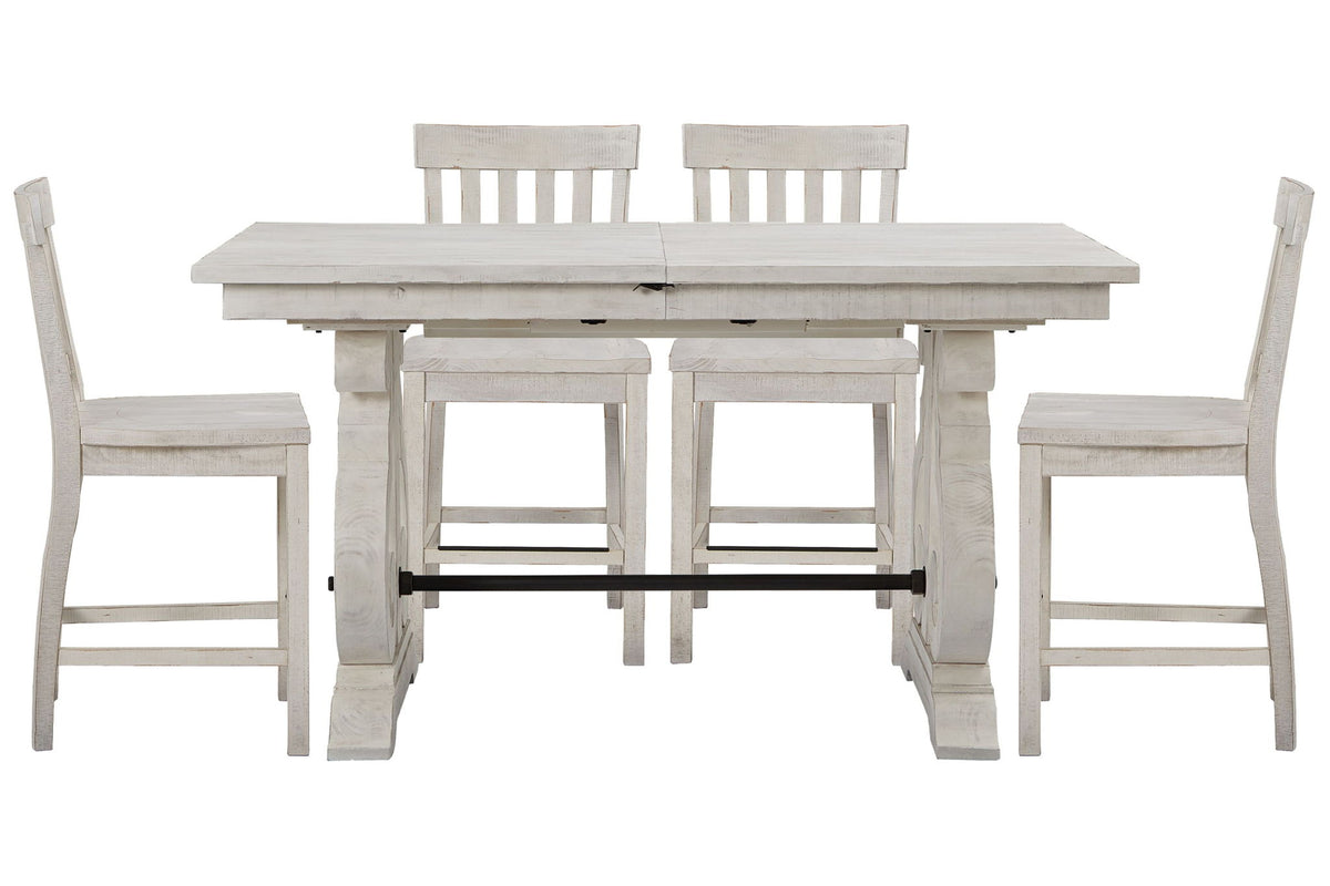 Bronwyn - Extendable Rectangular Counter Height Dining Table Set