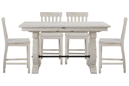 Bronwyn - Extendable Rectangular Counter Height Dining Table Set