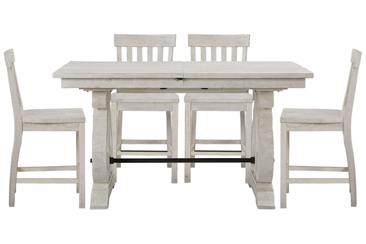 Bronwyn - Extendable Rectangular Counter Height Dining Table Set