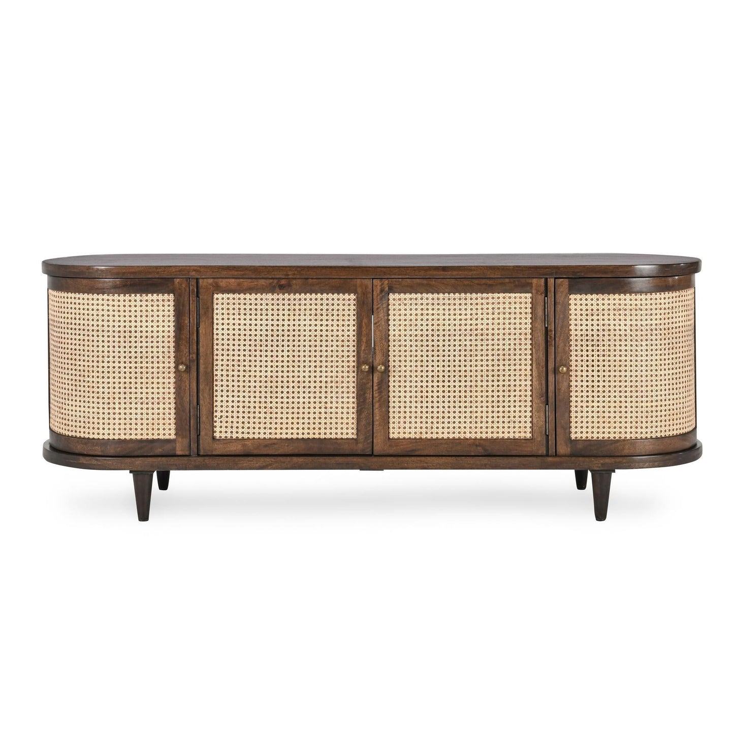 Teresa - 4 Door Buffet - Walnut / Natural Brown