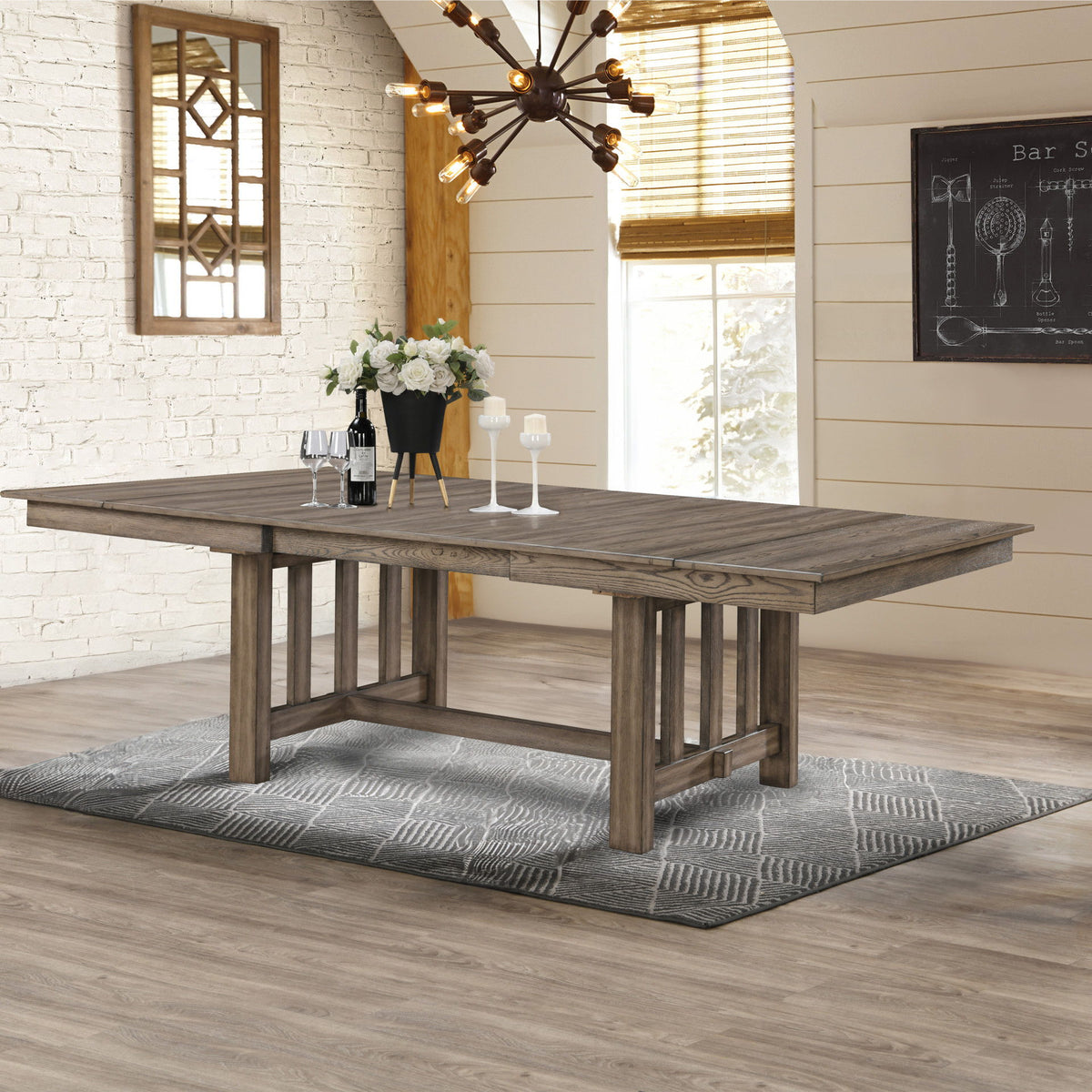 Harrisburg - Dining Table Base - Walnut
