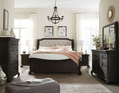 Bellamy - Complete Sleigh Bed With Shaped Footboard