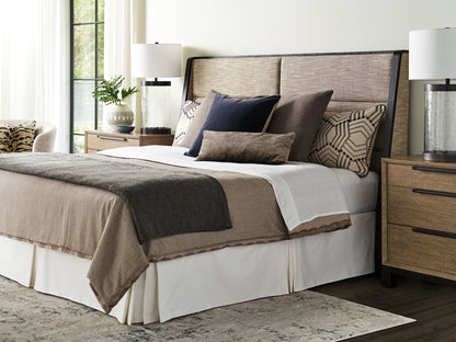 Zanzibar - Barcelona Upholstered Headboard 6/6 King - Light Brown