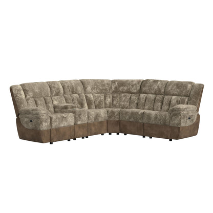 Santorini - LHF Power Motion Recliner - Dillon / Shire Cappuccino