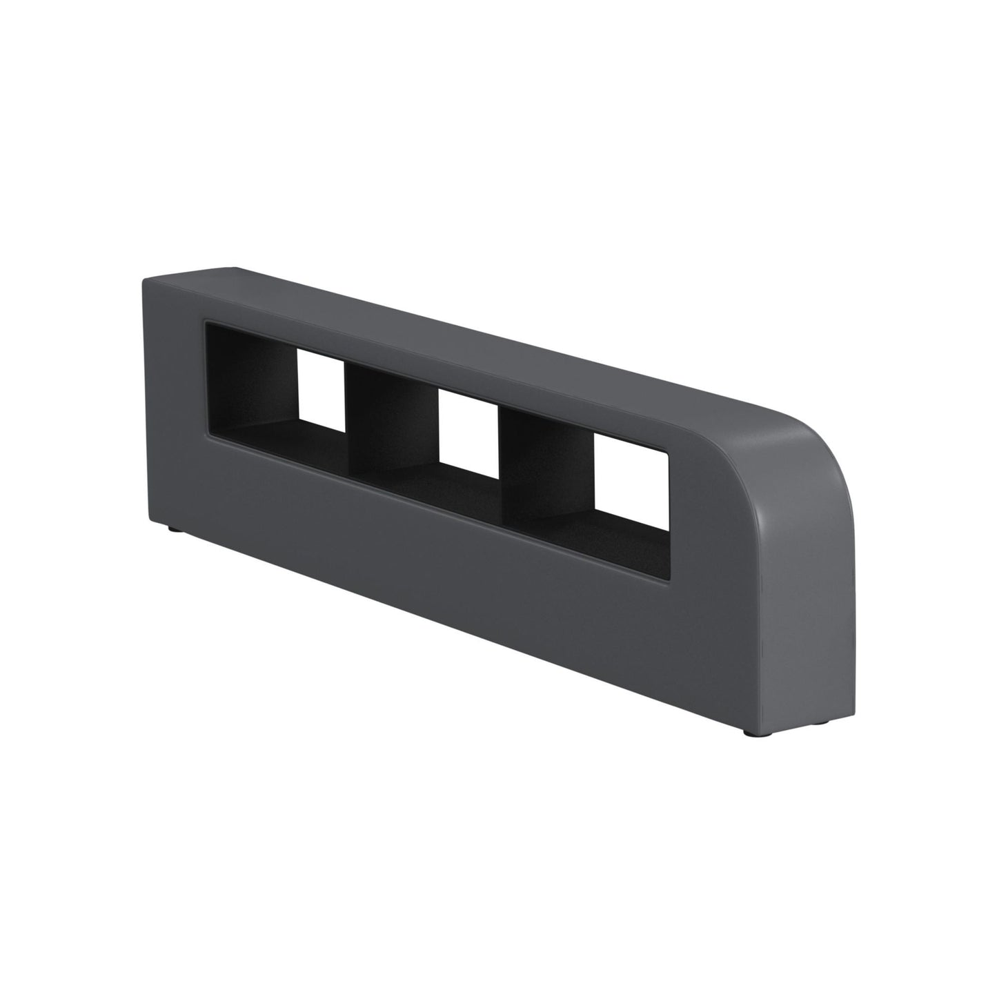 Valari - Side PU Bookcase - Gray