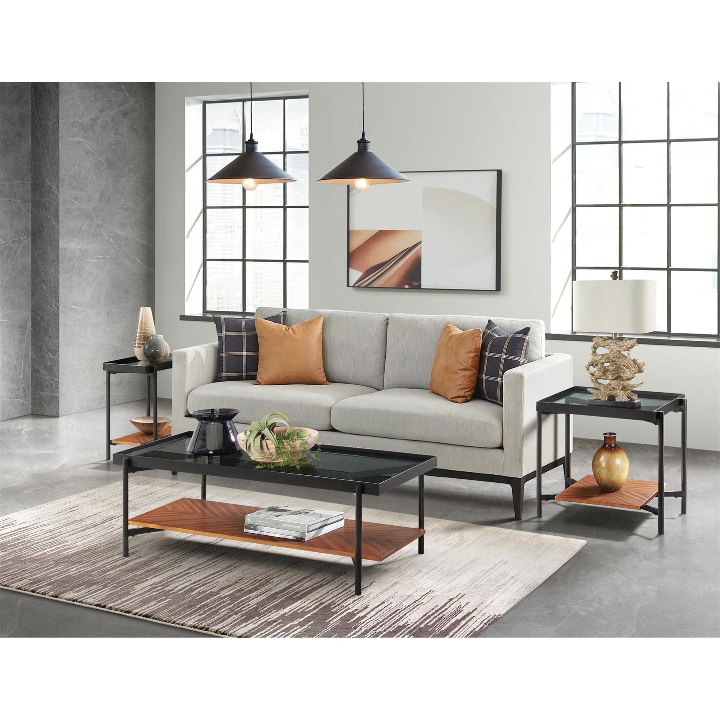 Lennox - Rectangular Cocktail Table - Rosewood