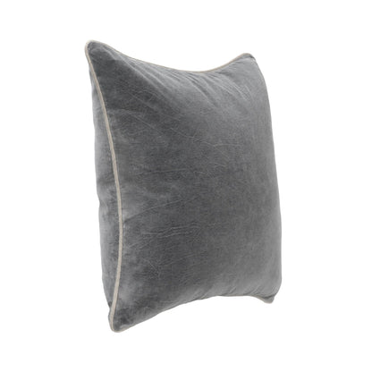 Heirloom Velvet - SLD Pillow - Stone Gray