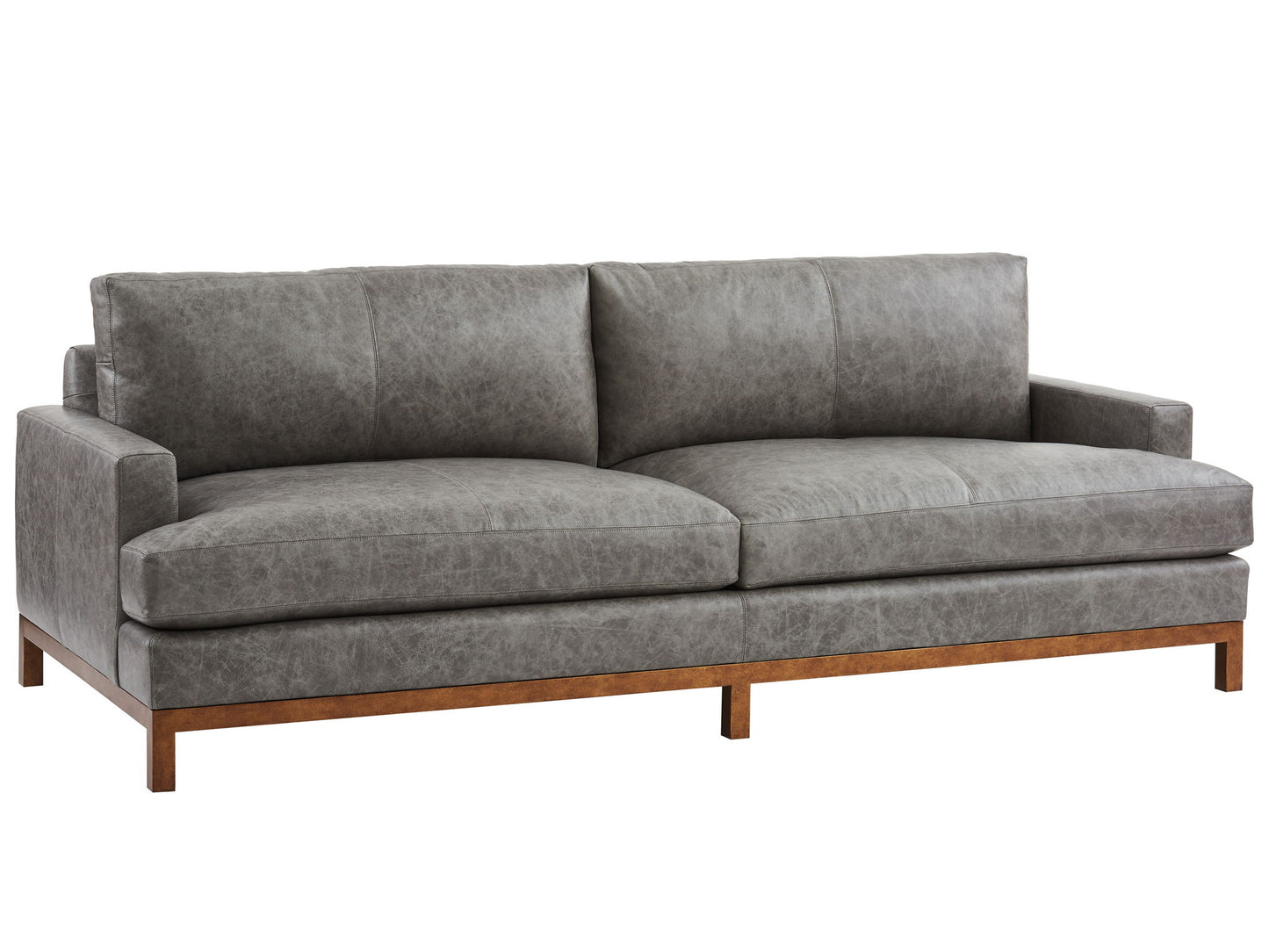 Barclay Butera Upholstery - Horizon Sofa With Light Brown Base