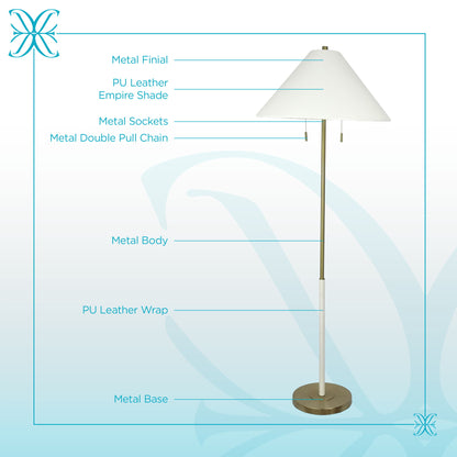 Gilded Interval - 64 X 23 - Metal Floor Lamp - Brushed Gold