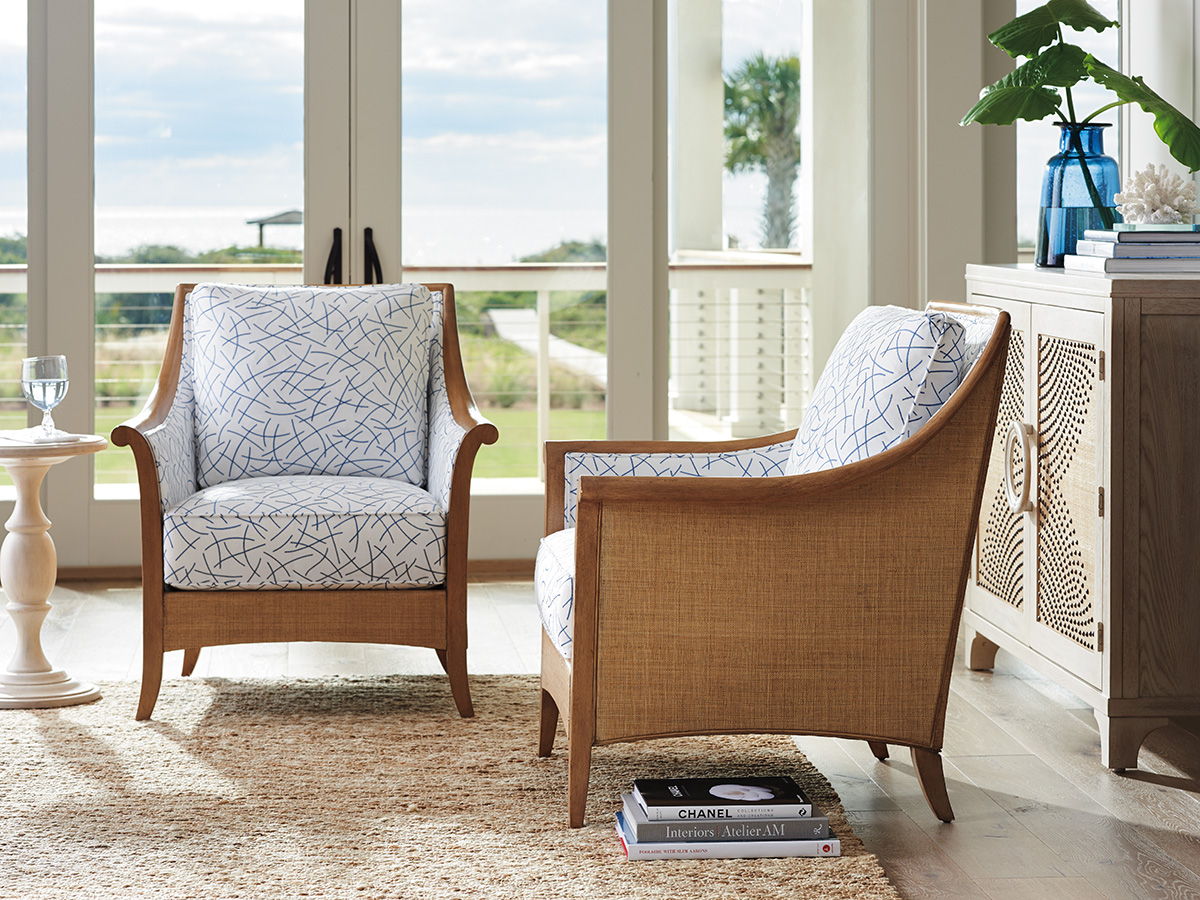 Barclay Butera Upholstery - Nantucket Raffia Chair - White