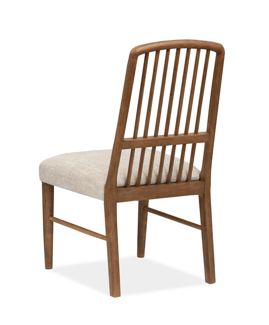 Woodward - Wood Slat Back Side Chair (Set of 2) - Dark Clove / White
