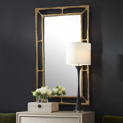Felix - Rectangle Mirror - Brass