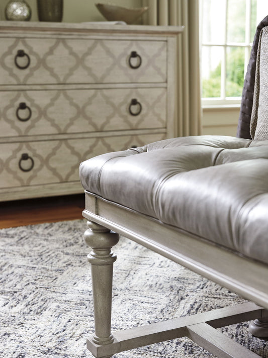 Oyster Bay - Brookhaven Hall Chest - Pearl Silver