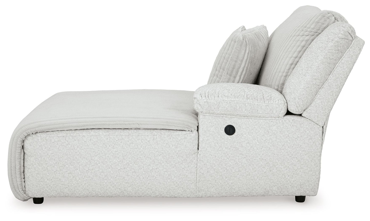 Top Tier - Raf Press Back Power Chaise - Alloy