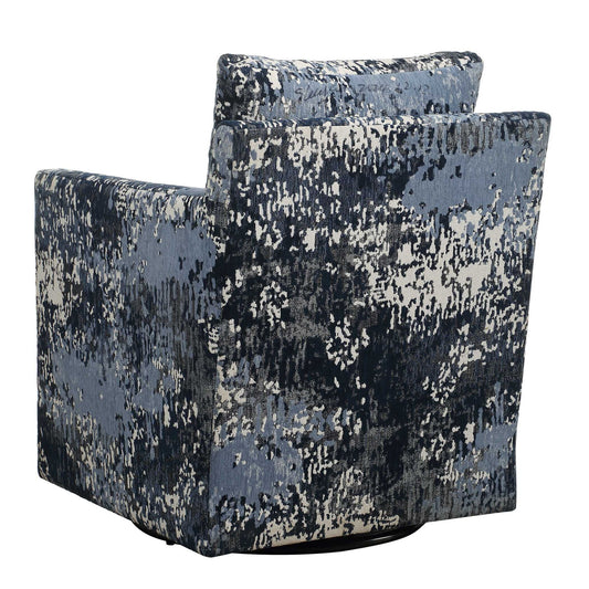 Tisdell - Patterned Swivel/Glider - Blue