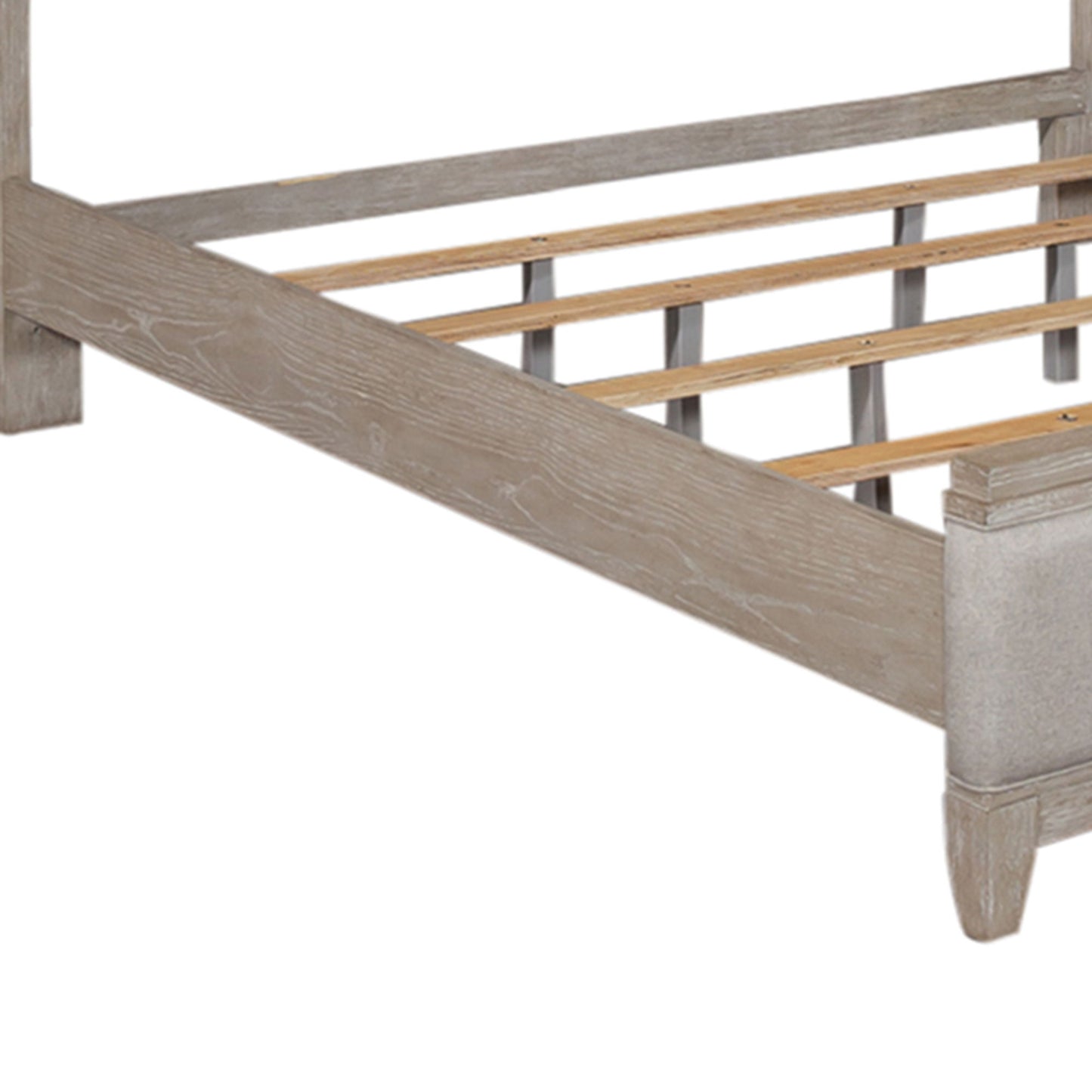 Belmar - Upholstered Bed Rails - Washed Taupe