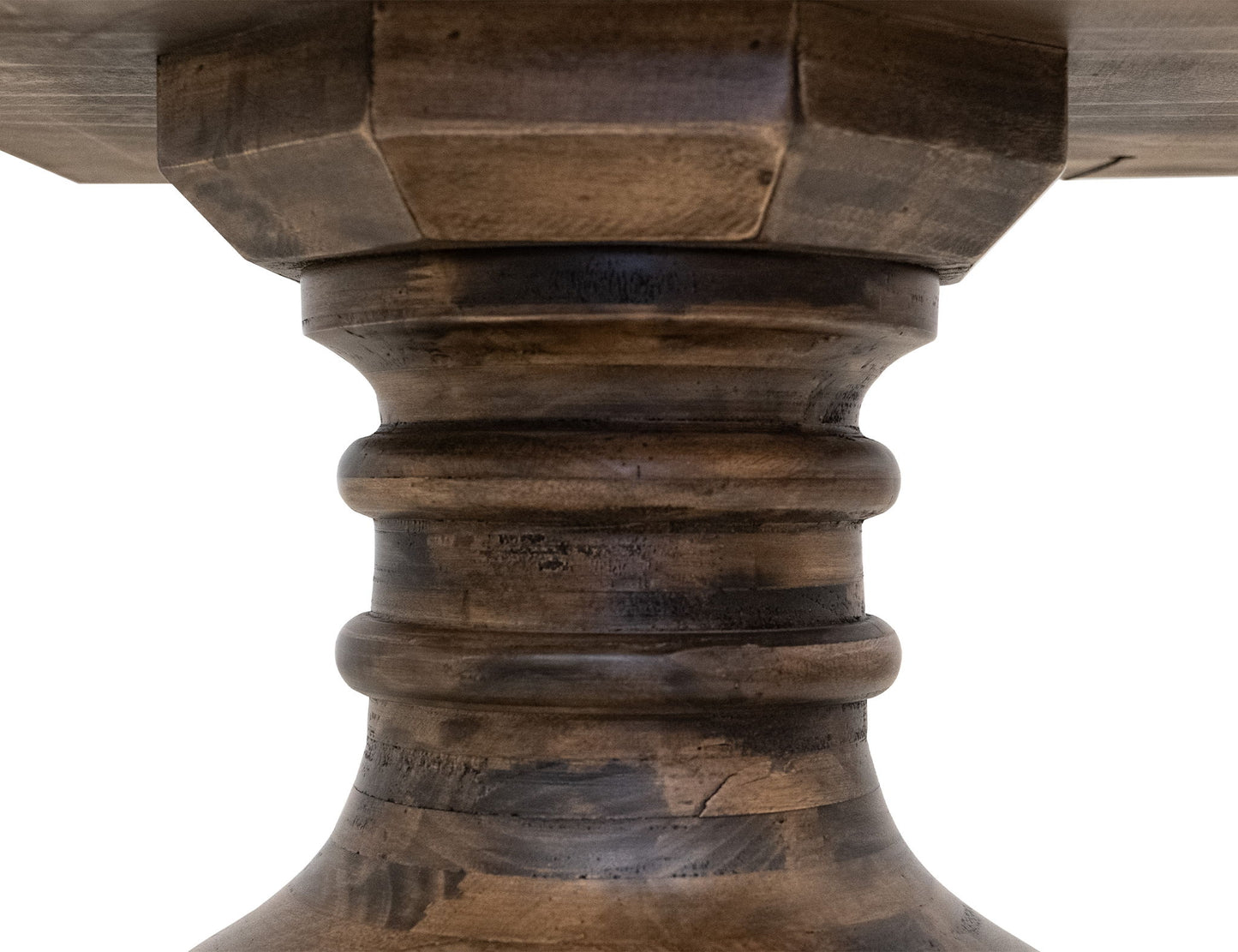 Lumiere - Round Table Base - Brown