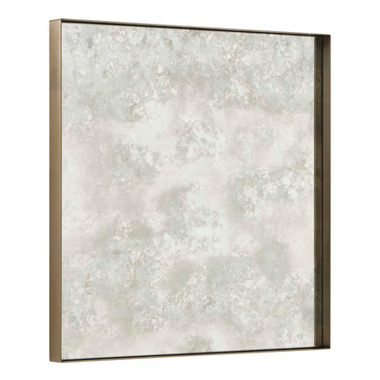 Fredric - Square Antique Mirror - Brass