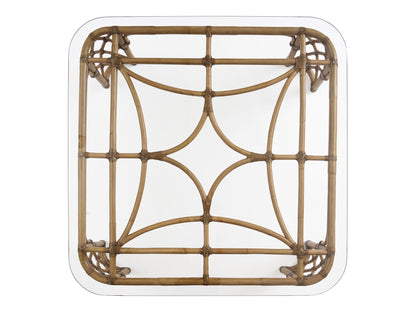 Key Biscayne - Coral Reef Square Cocktail Table - Light Brown