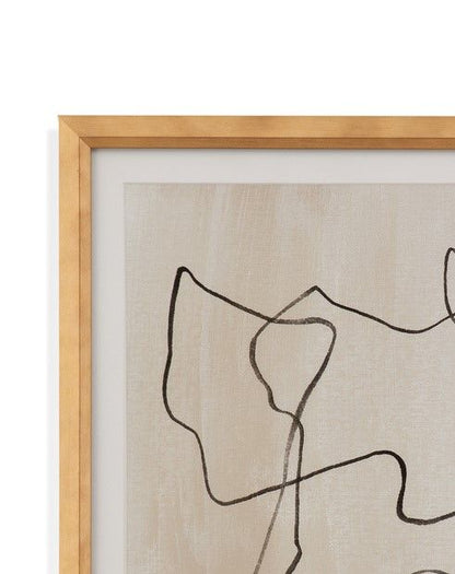 Bound IV Framed Print - Light Brown