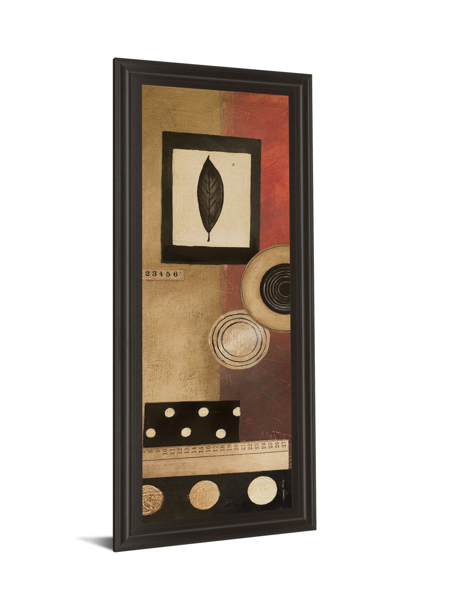 Radius Panel I By Kimberly Poloson - Framed Print Wall Art - Light Brown