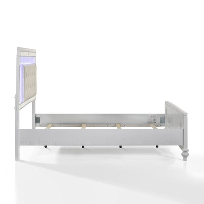 Valentino - 4/6 Full Footboard & Slats - White