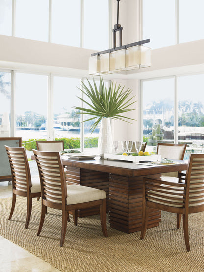 Ocean Club - Peninsula Dining Table - Dark Brown