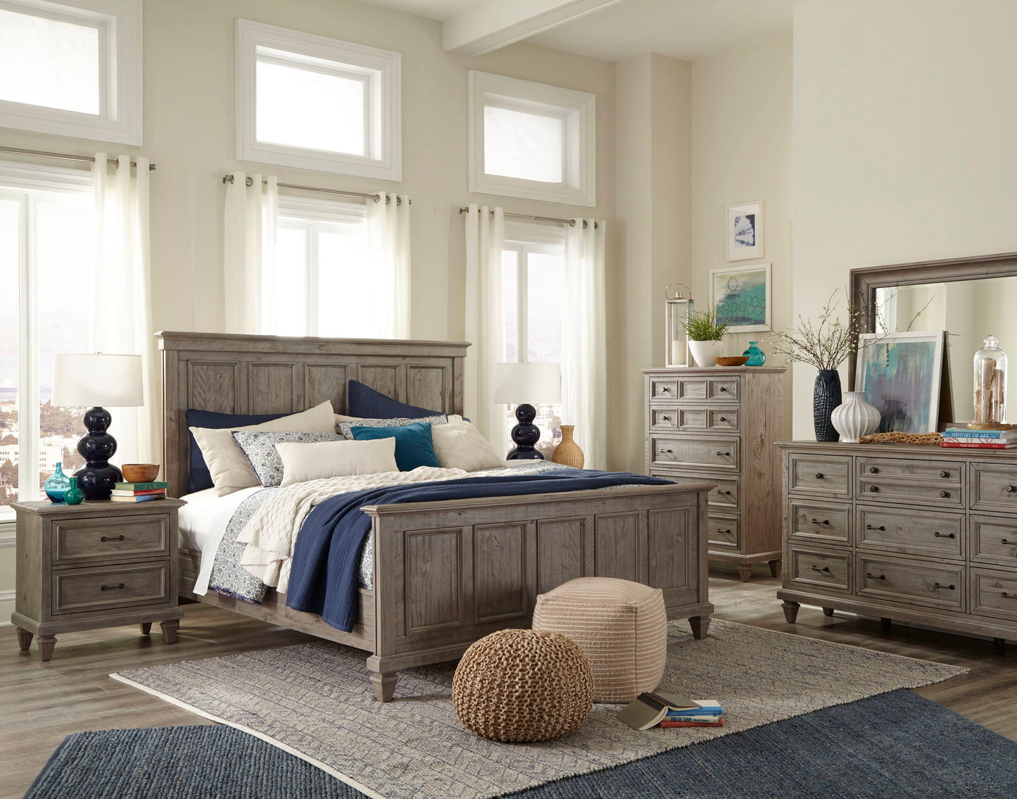 Lancaster - Landscape Mirror - Dovetail Gray