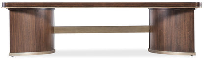 Melange - Contours Cocktail Table - Dark Brown