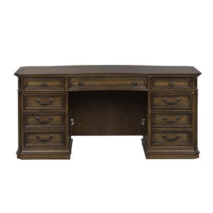 Amelia - Jr Executive Desk Base - Antique Toffee