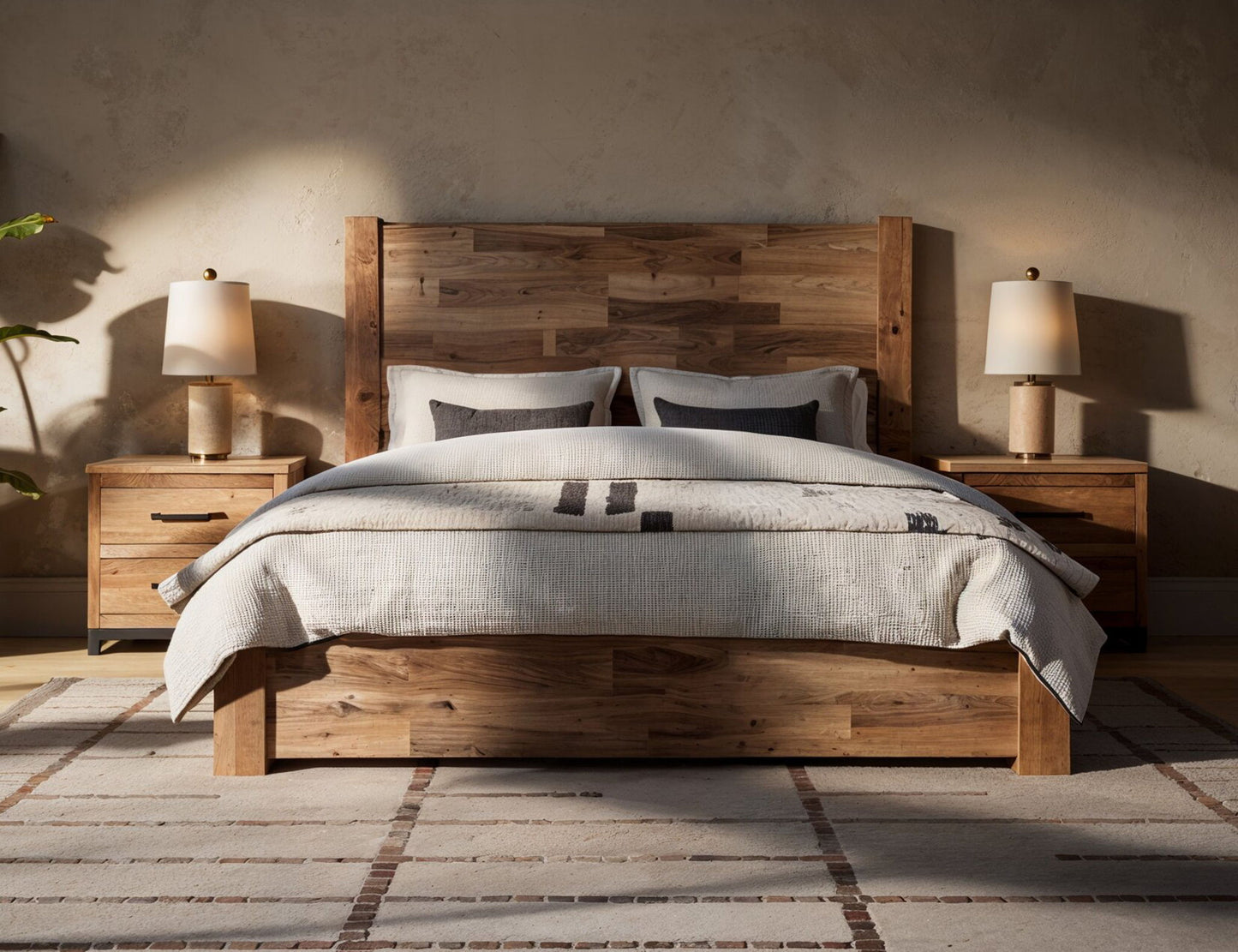 Natural Parota - King Headboard - Brown Cappuccino