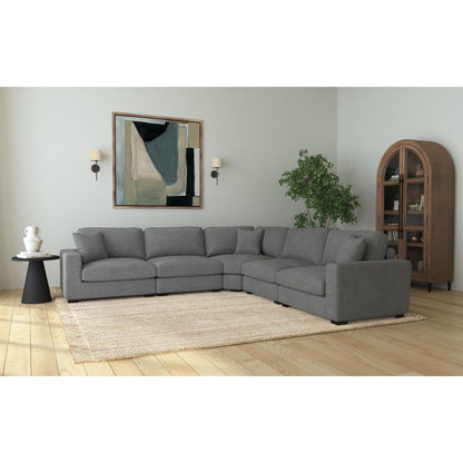 Arizona - Modular Armless Chair - Steno Charcoal