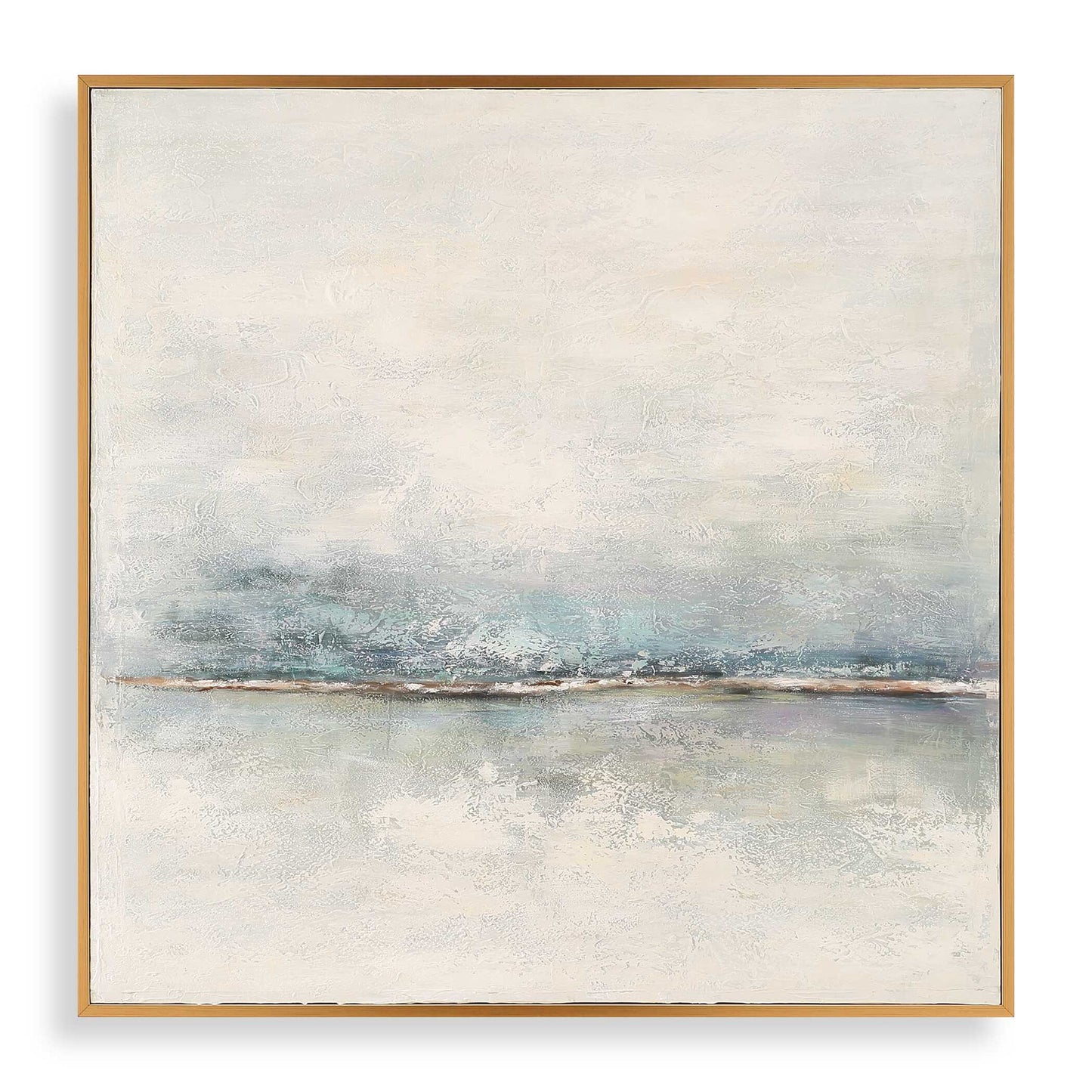 Foggy Morning - Abstract Art - Light Brown