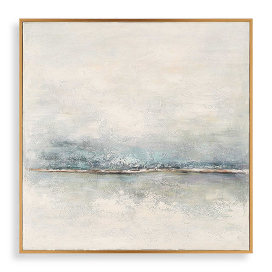 Foggy Morning - Abstract Art - Light Brown