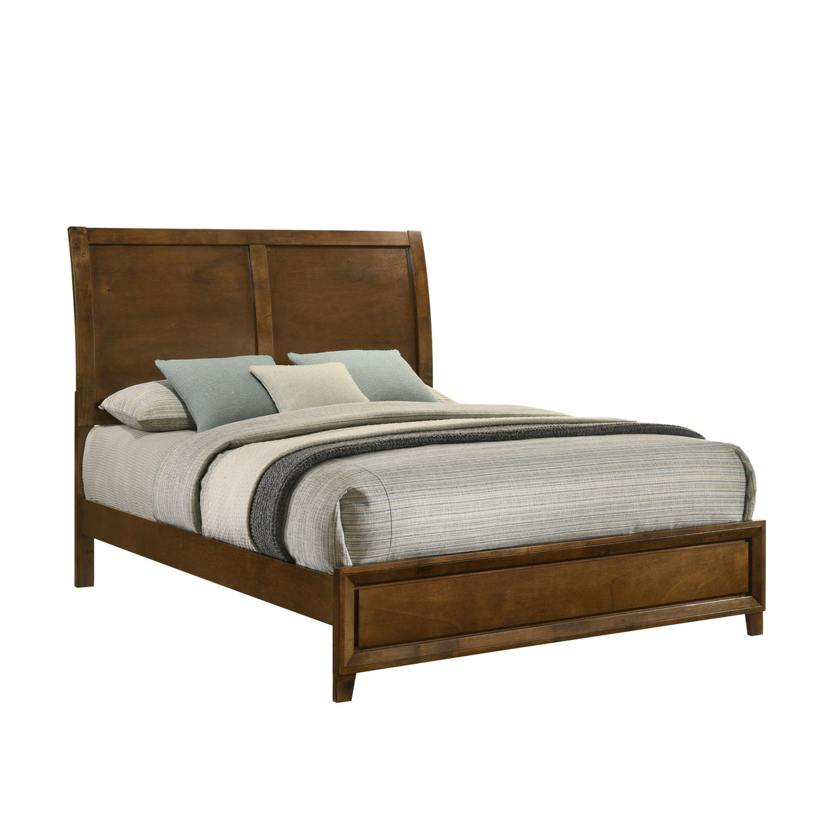 Ballard - Queen Headboard, Footboard & Slat Kit - Walnut