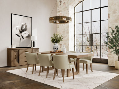 Cascade - Rectangular Dining Table Base - Casual Mink