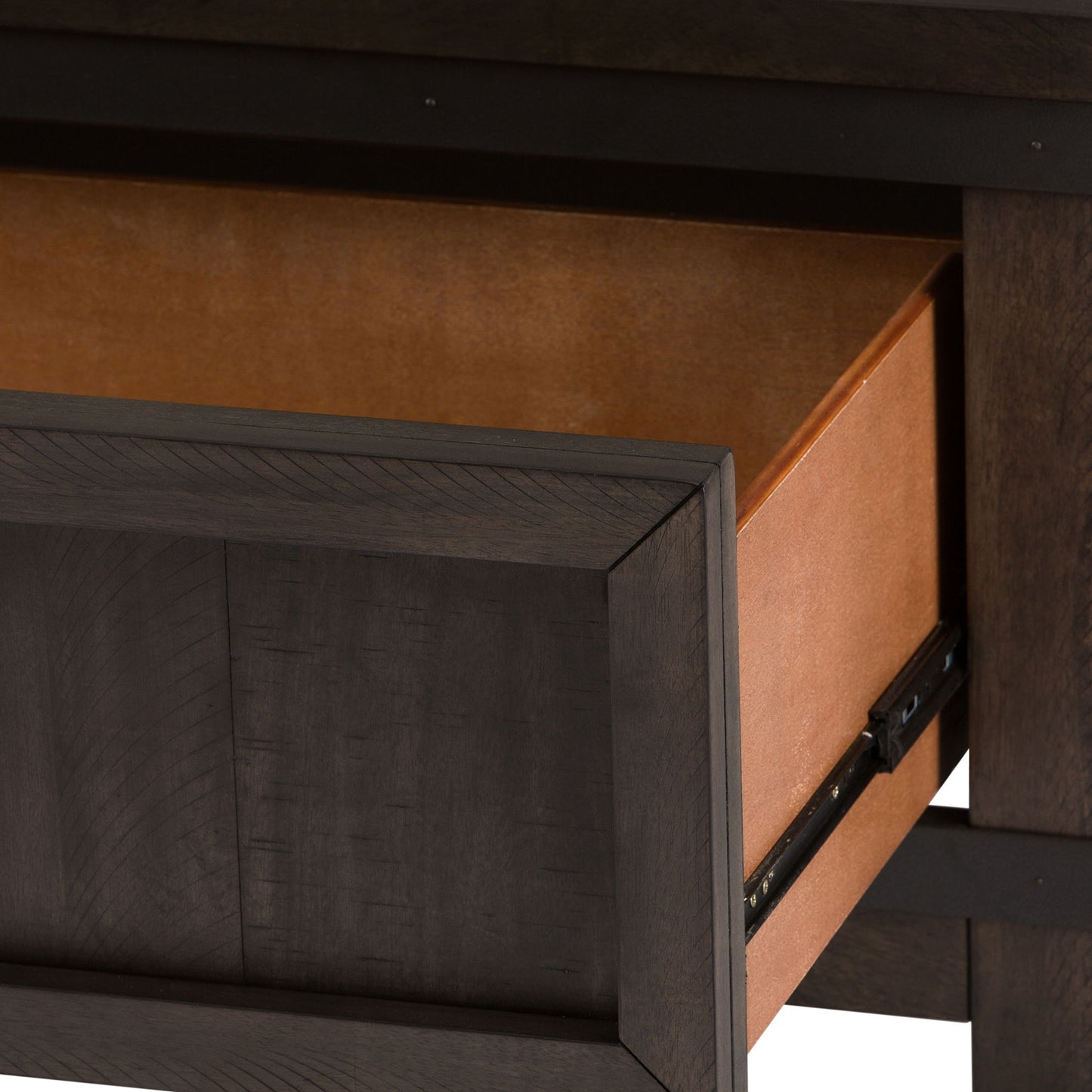 Thornwood Hills - Twin Storage Footboard - Rock Beaten Brown