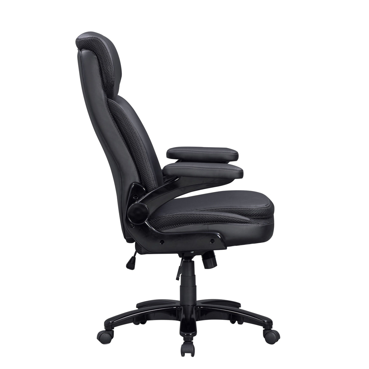 Dc - Big And Tall Fabric Desk Chair - Black