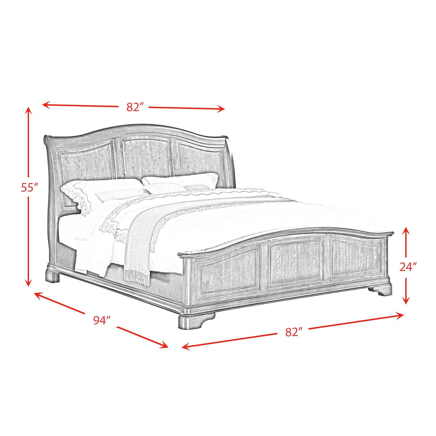 Cameron - Panel Bed