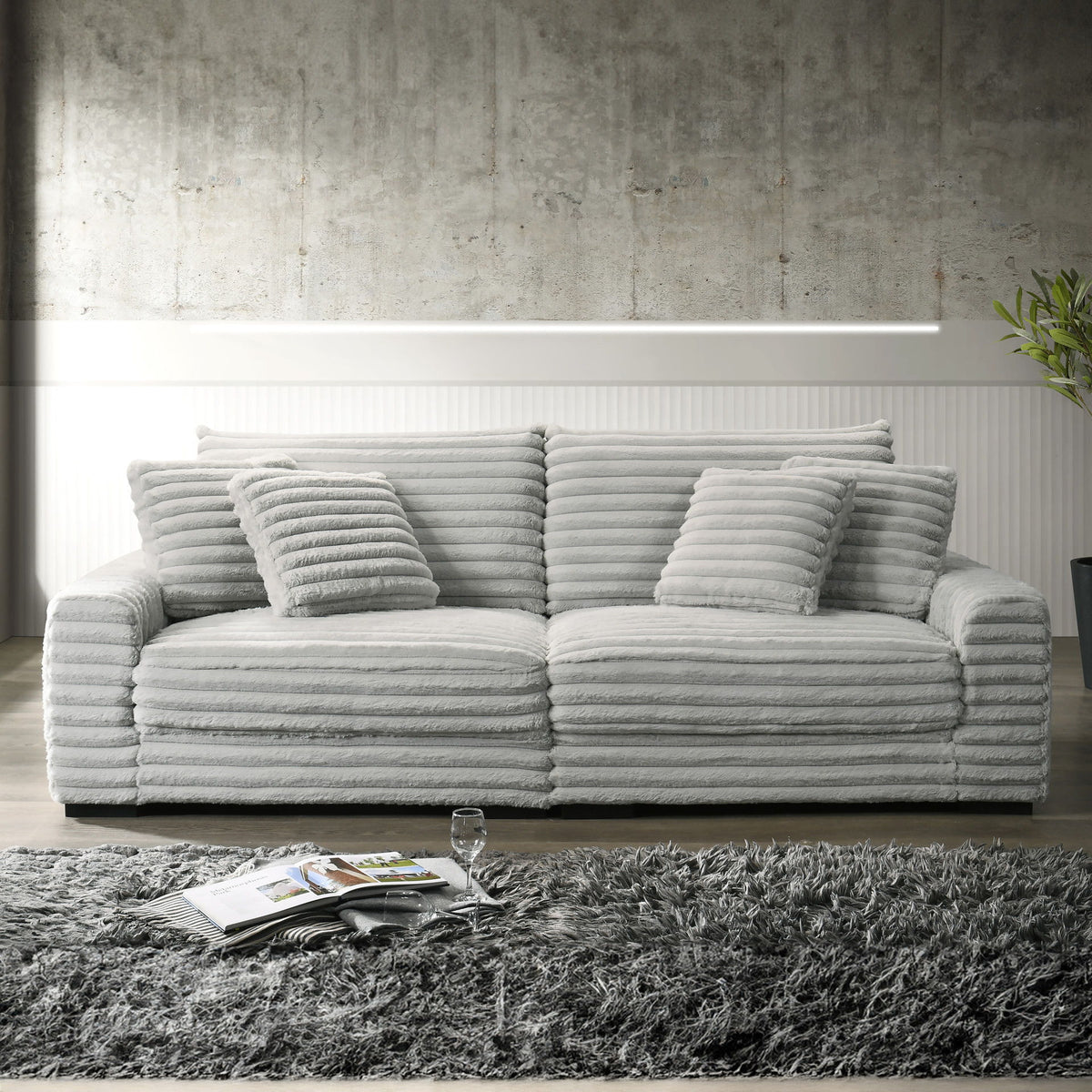 Embrace - Right Arm Facing Chair - Gray