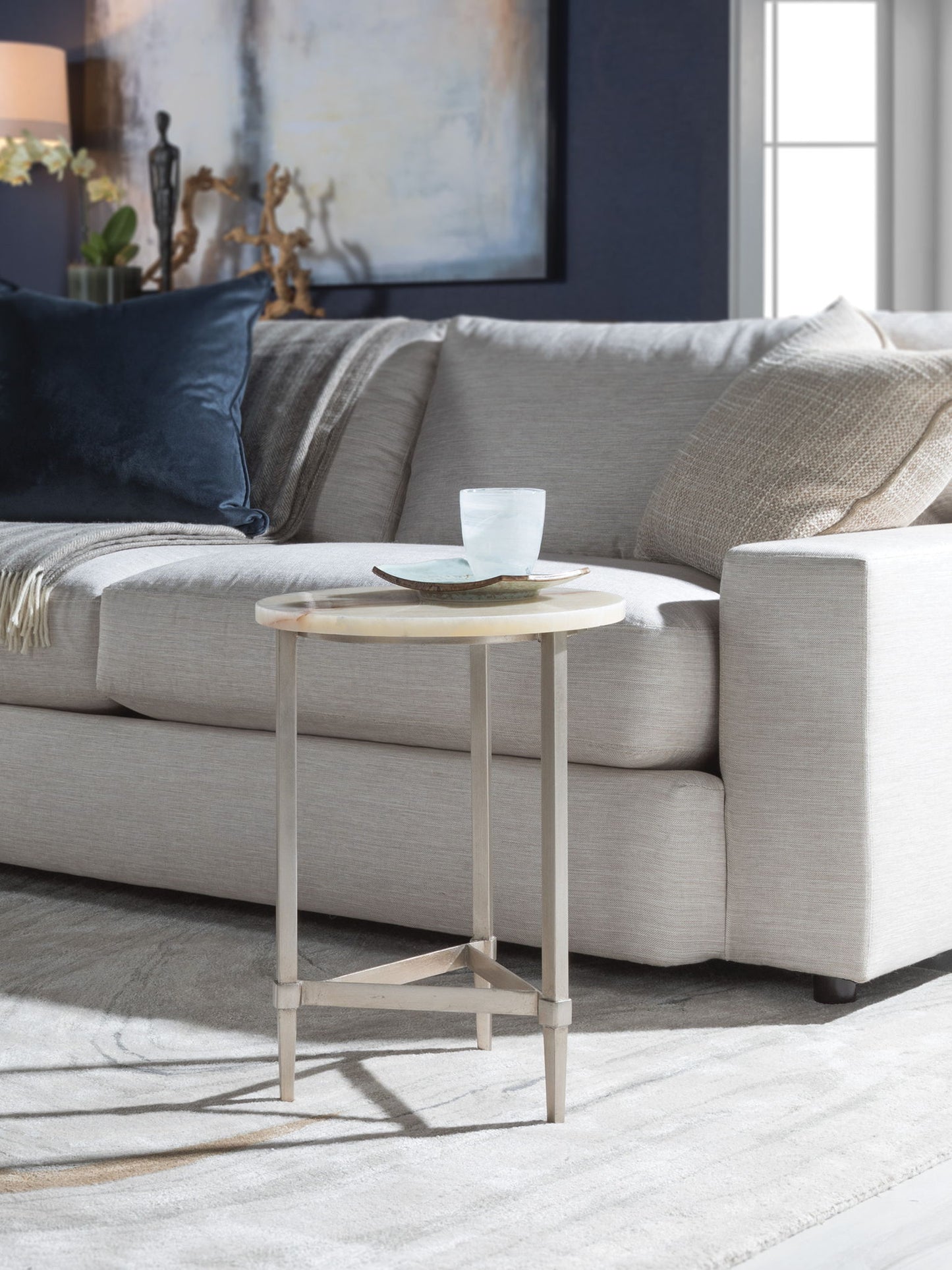Signature Designs - Benton Round Spot Table - Beige