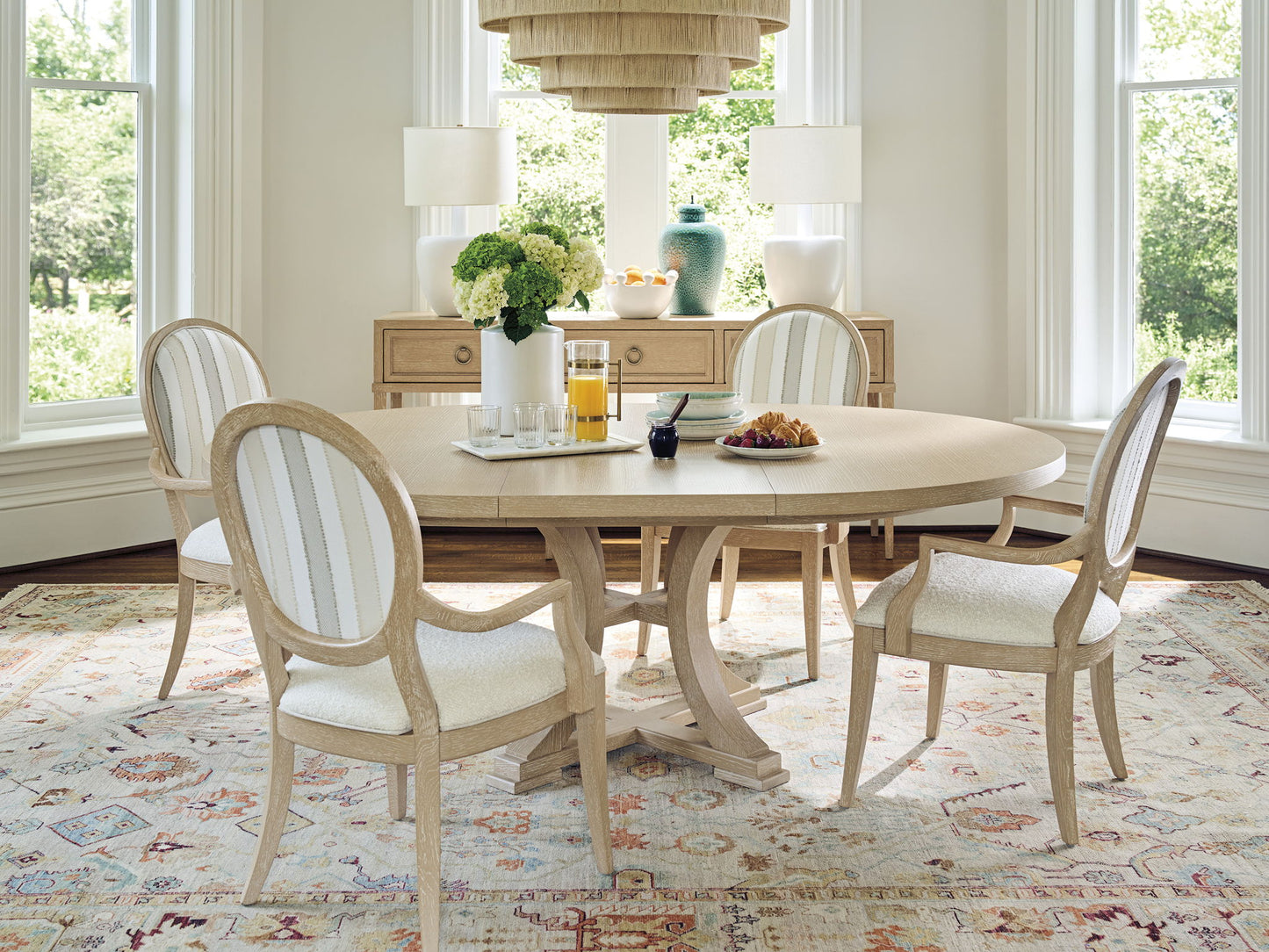 Sunday Morning - Brewster Round Dining Table - Beige