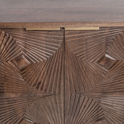 Lina - 4 Door Cabinet - Kona Brown