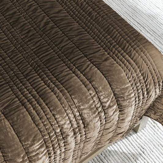 Seville - King Quilt Set - Desert Taupe