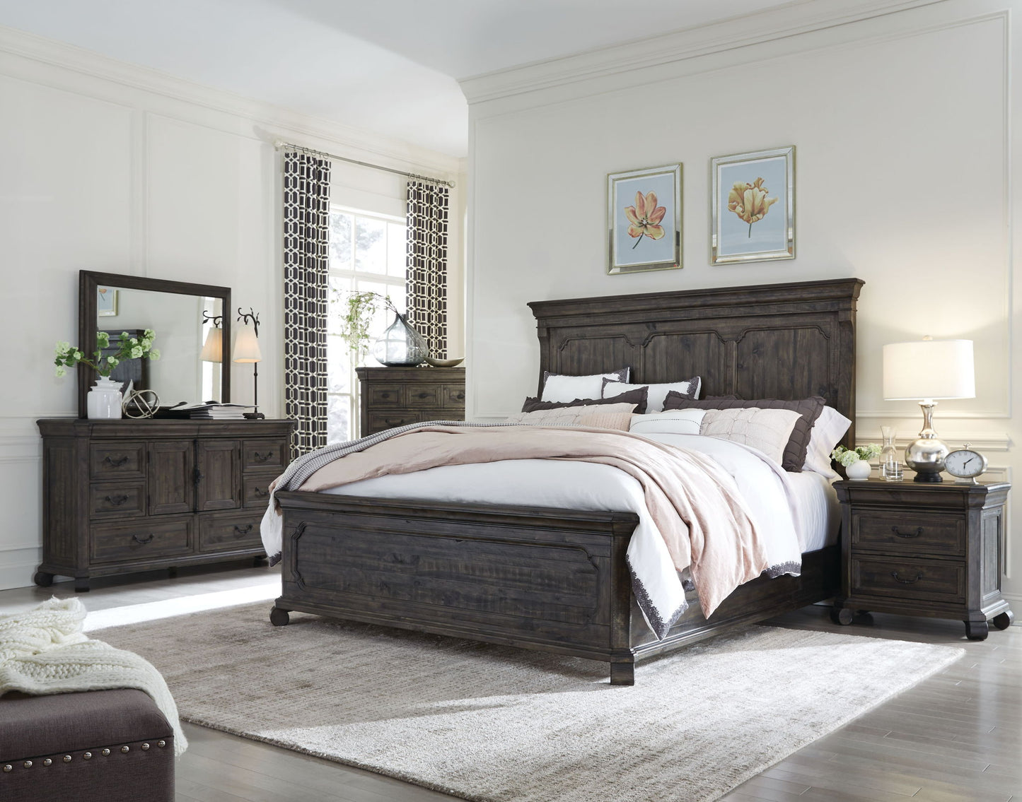 Bellamy - Landscape Mirror - Peppercorn