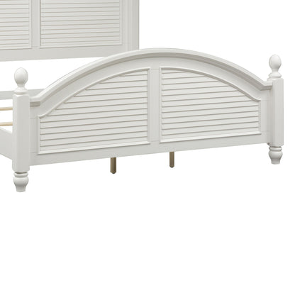 Summer House - King Poster Footboard - Oyster White